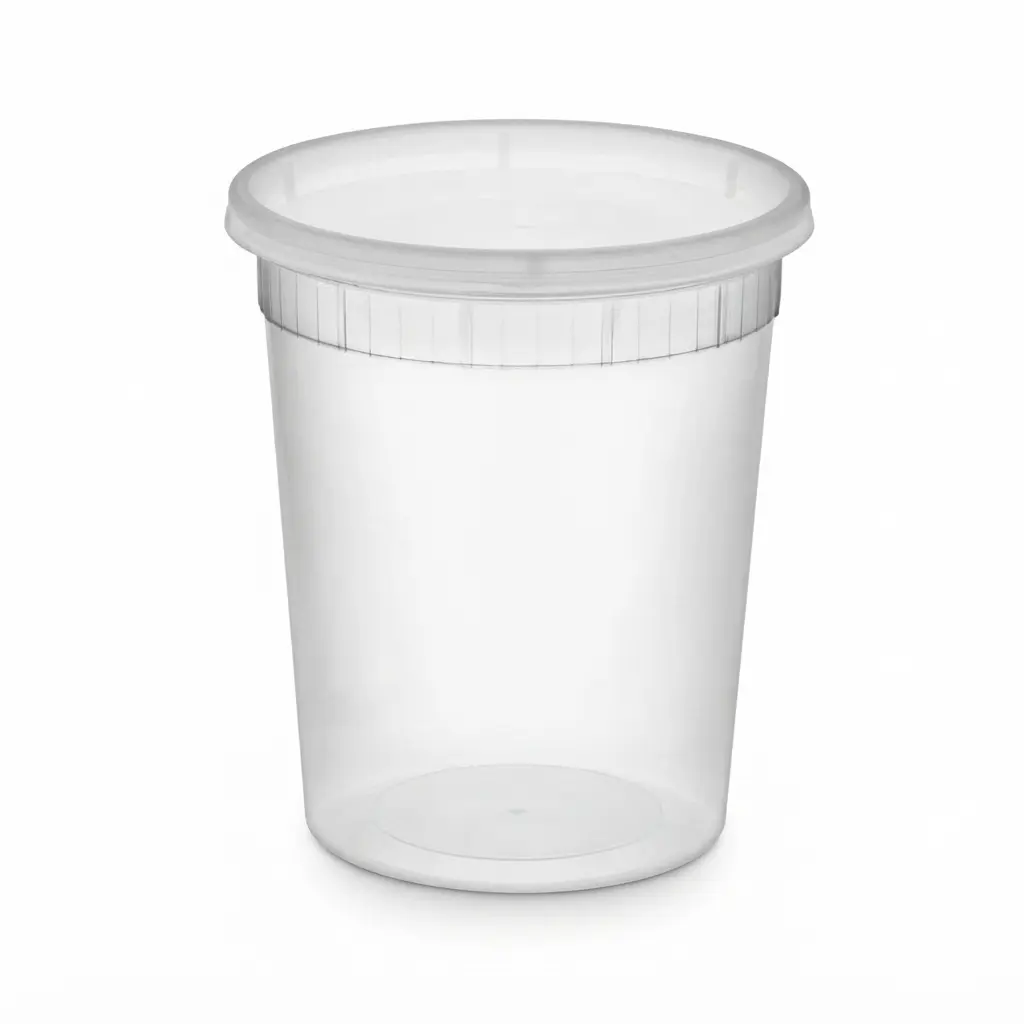 "KARI-OUT" PLASTIC DELI SOUP CONT 32 OZ. BULK (480) TD41032