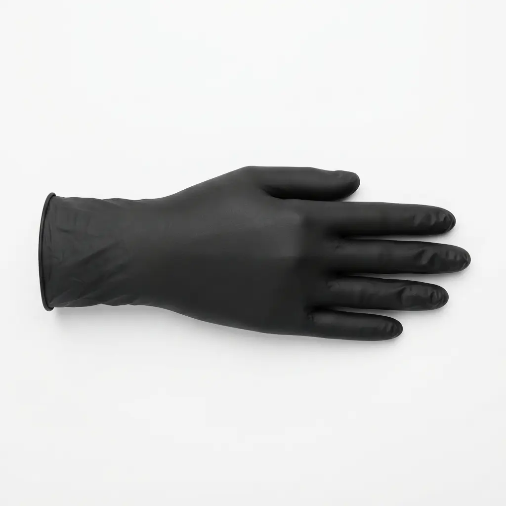 GLOVE NITRILE BLACK PWD FREE LARGE CS 10 * 100