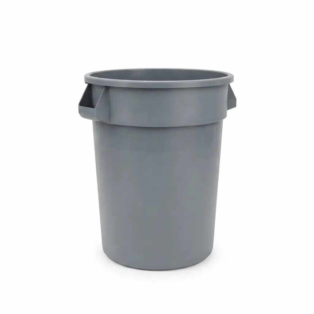 32 GALLON TRASH CAN - GRAY