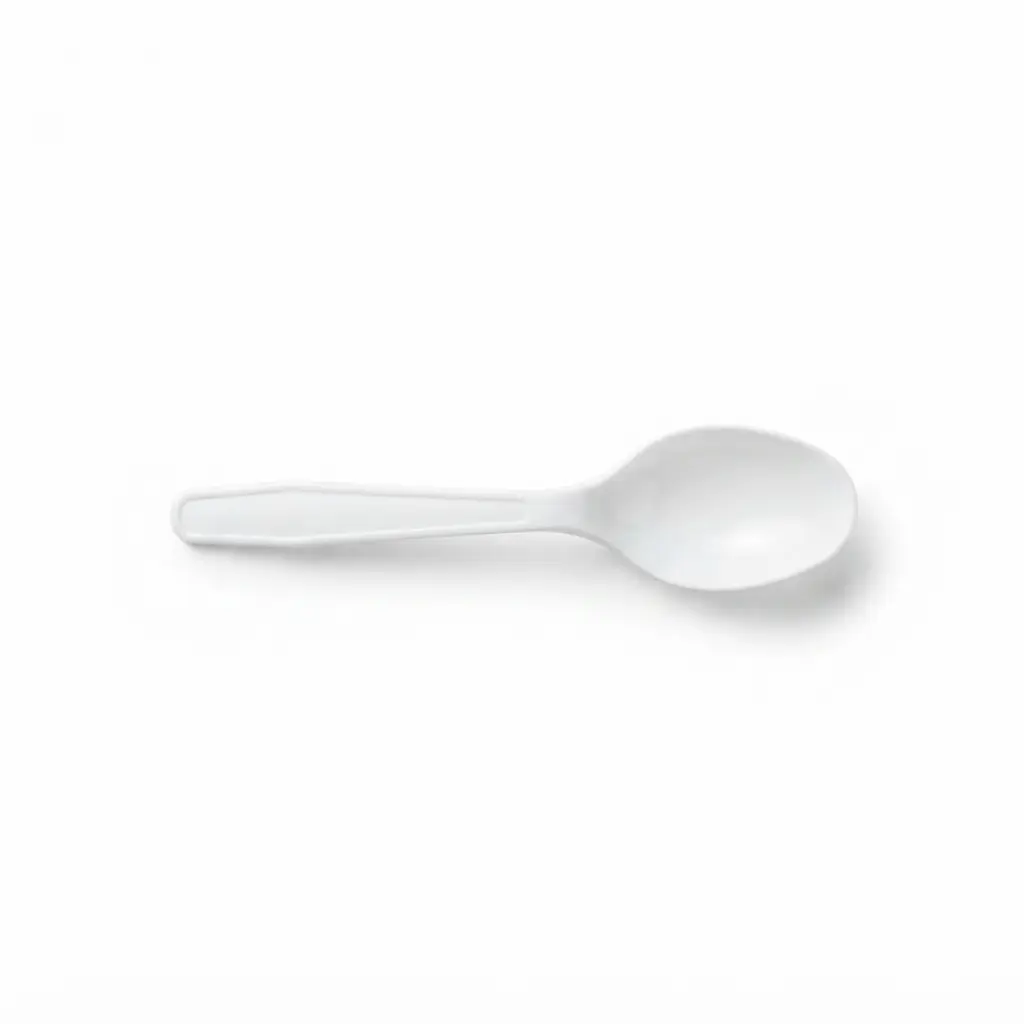 SOUP SPOON WHITE "HEAVY" IND WRAPED (1000)