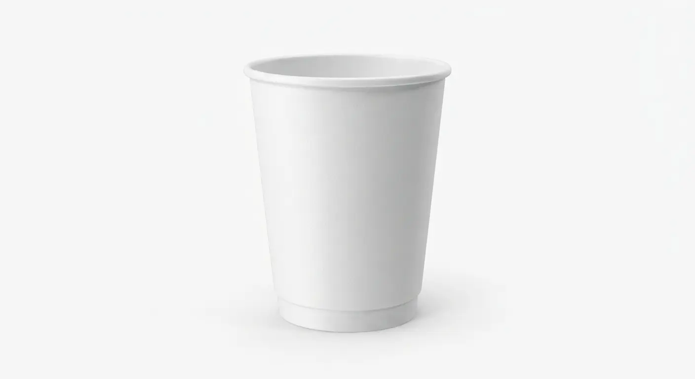 CUP PAPER 8oz DOUBLE WALL WHITE (500)