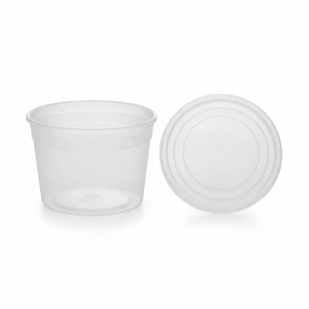 "KARI-OUT" PLASTIC DELI SOUP CONT 8 OZ. COMBO (240)