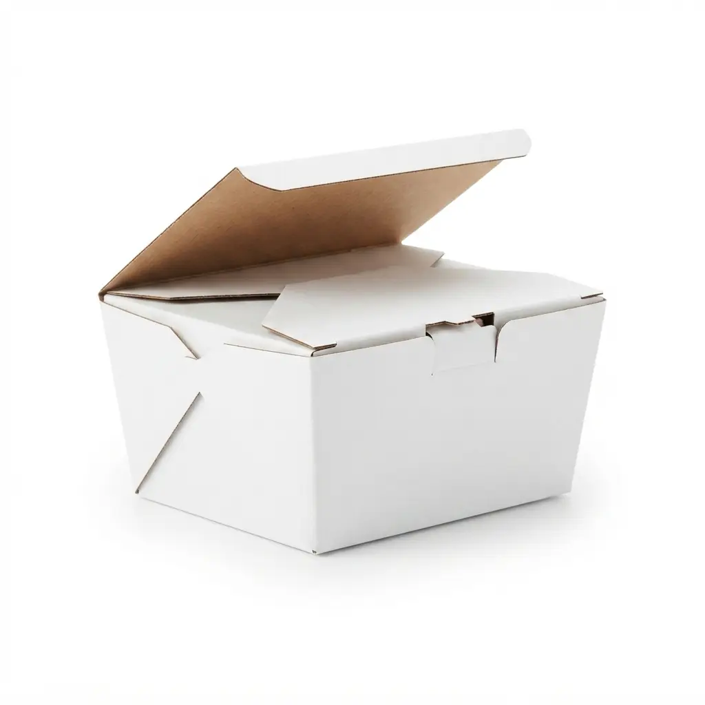 AUTOMATIC TAKEOUT BOX WH/BRWN #3 (100)