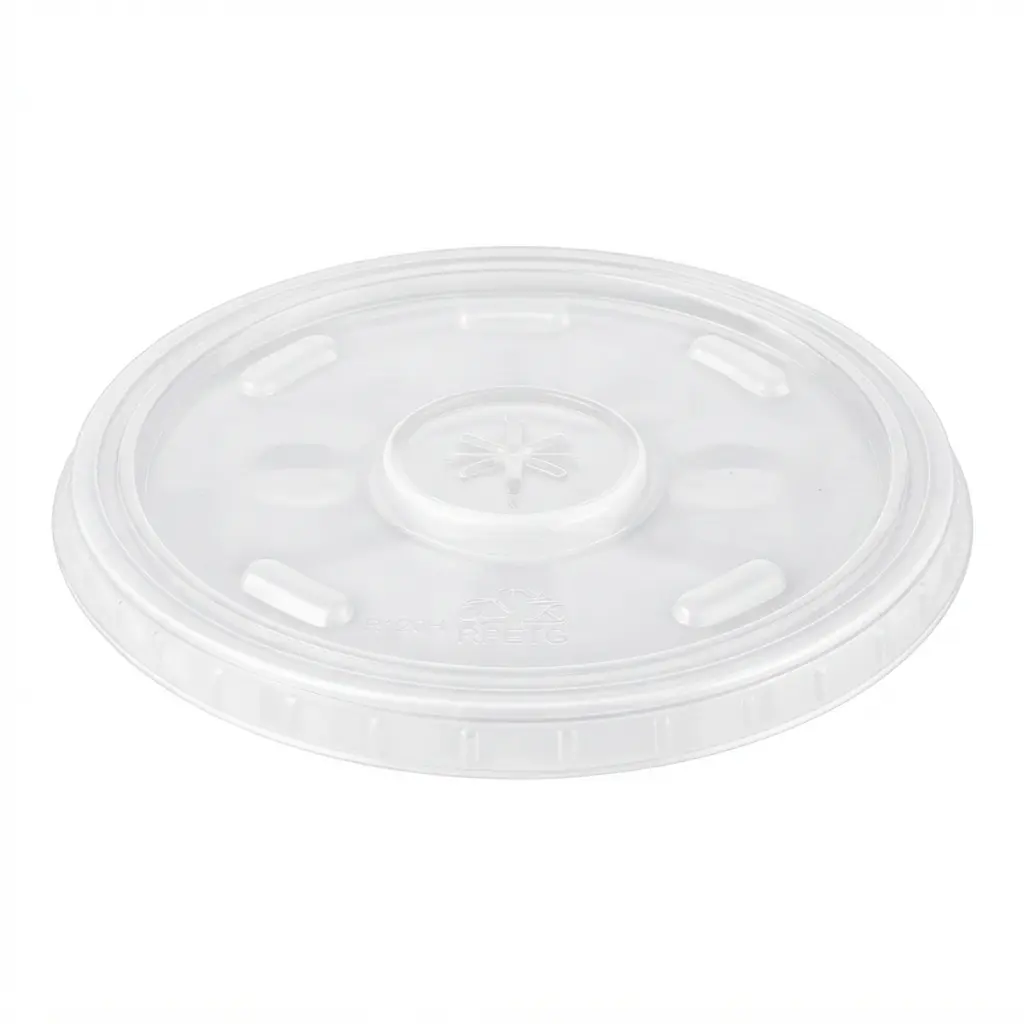 ""DART" PLAST LID #16SL, STRAW SLOTTED TRANS (1000)