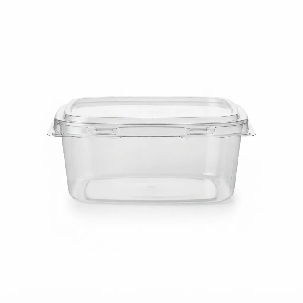 CLEAR CH48DEF CONT/ FLAT LID (200