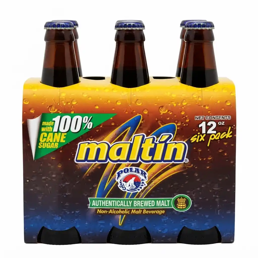 MALTIN POLAR 12 OZ - 24 BOTTLES (6 PACK * 4)