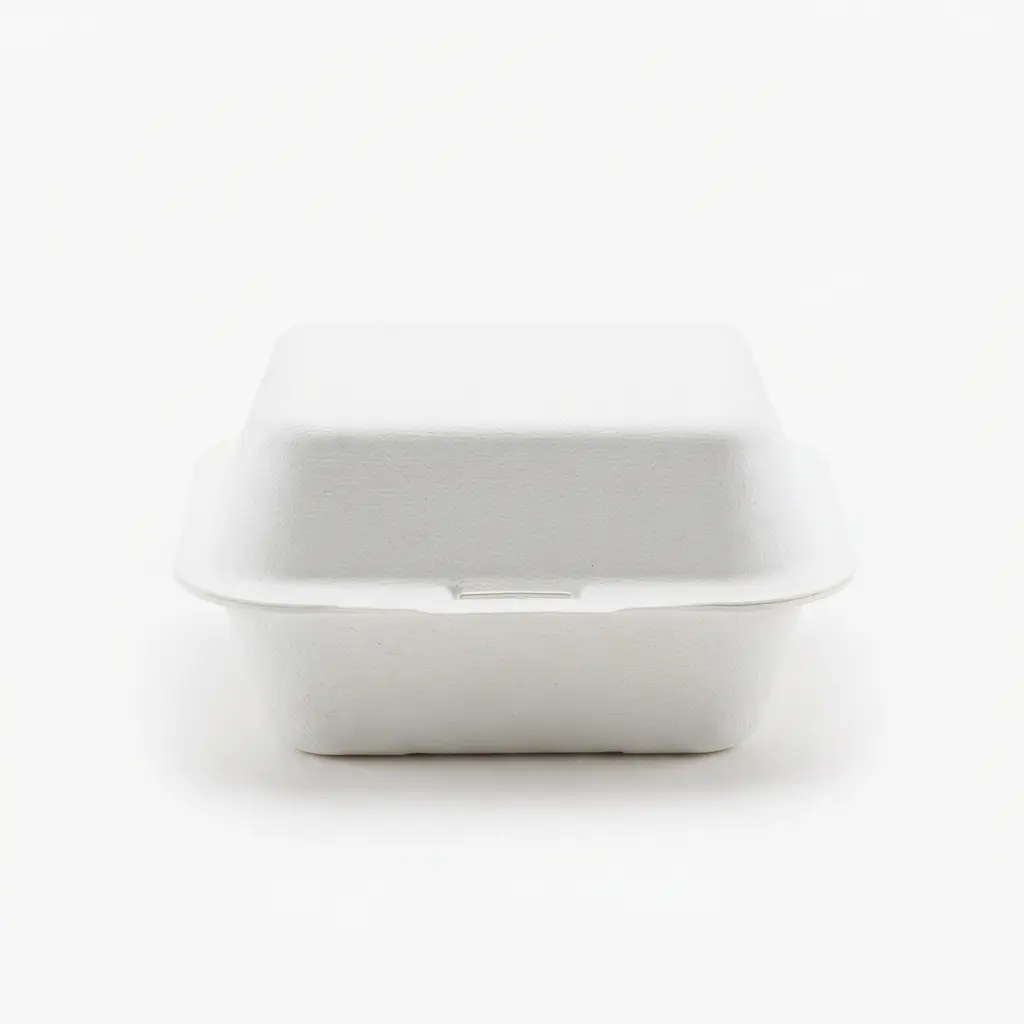 6" WHITE MINERAL FILLED HAMBURGER (250) MF6HB250